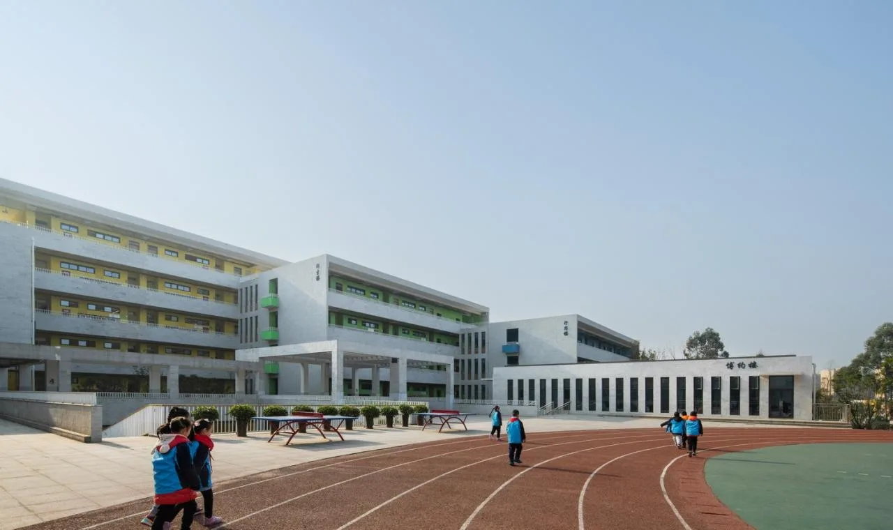 BIM Architecture | Huangjia Primary School Expansion Project - Order Geometry/Foundation Building
