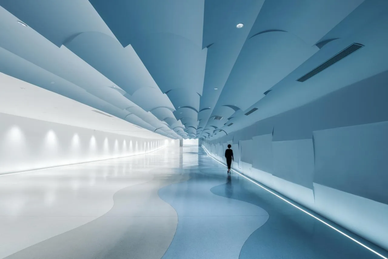 BIM Architecture | Shanghai's Trendiest Underground Passage, Riding Shanghai Waves to See Shanghai/W-Mills by Wutopia Lab