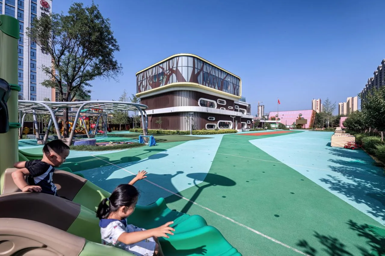BIM Architecture | Weinan Municipal Government Kindergarten/Zhonghe Yuanchuang Architectural Design Co., Ltd