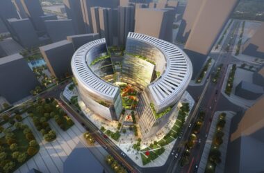 BIM Architecture: Chengdu High-Tech Vanke Center – Urban Garden in the High-Tech Zone by Laguarda.Low Architects-BIM WORLD