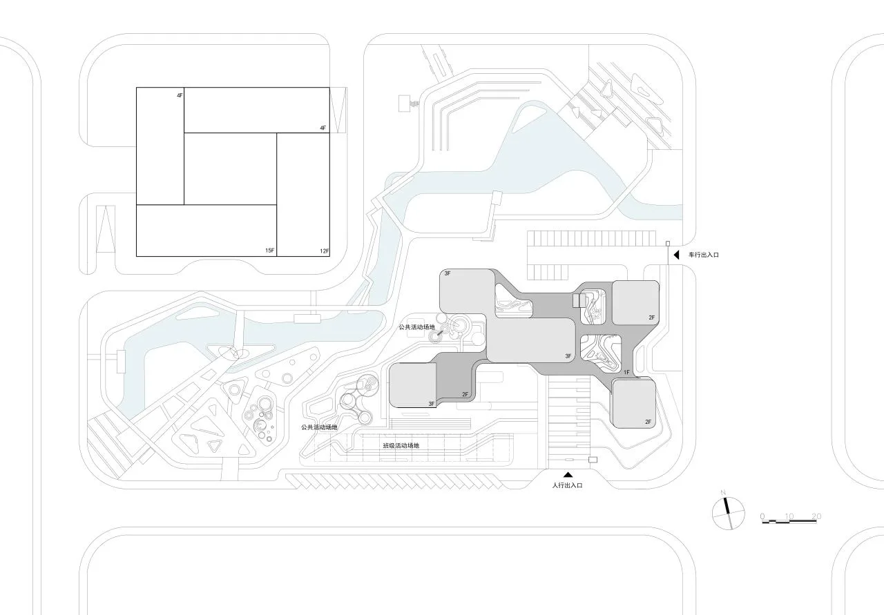 BIM Architecture | Weinan Municipal Government Kindergarten/Zhonghe Yuanchuang Architectural Design Co., Ltd
