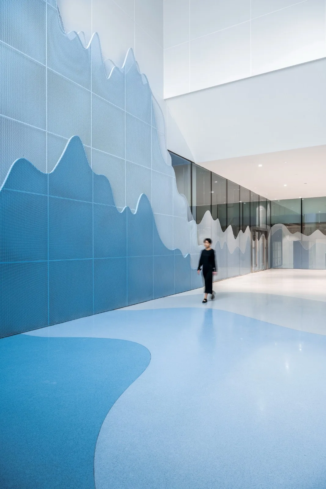 BIM Architecture | Shanghai's Trendiest Underground Passage, Riding Shanghai Waves to See Shanghai/W-Mills by Wutopia Lab