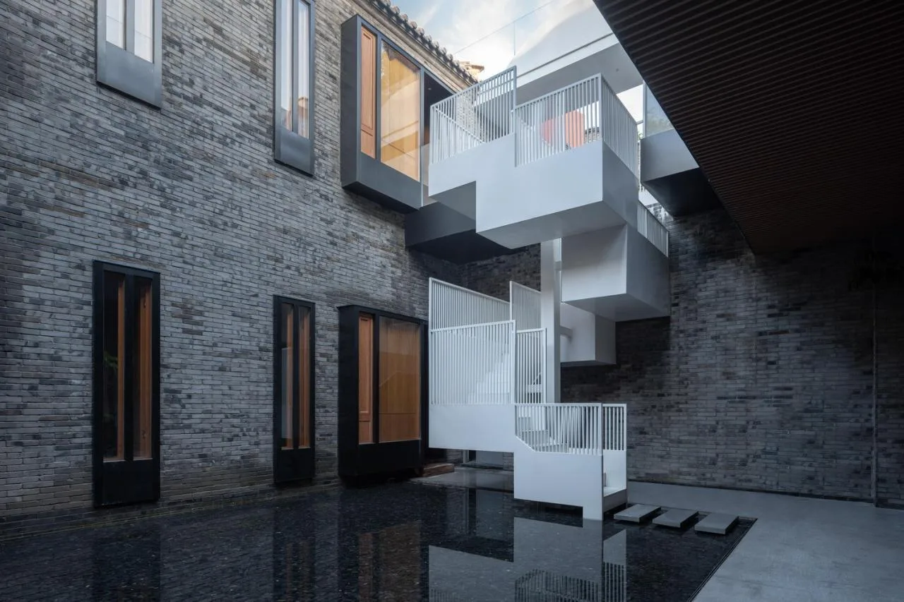 BIM Architecture | Interwoven Dialogue between New and Old - Courtyard Renovation Design at 91 Beiluogu Lane/Jiejie Studio