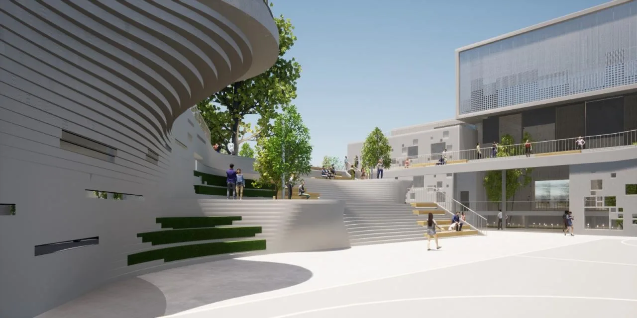 BIM Architecture | 'Gathering Energy Floating Clouds' Design: Function and Landscape Coexistence, Green Public Space, Community Interaction - Lv Yuanxiang Architectural Firm Guangzhou Panyu Square Substation Design Scheme Winning