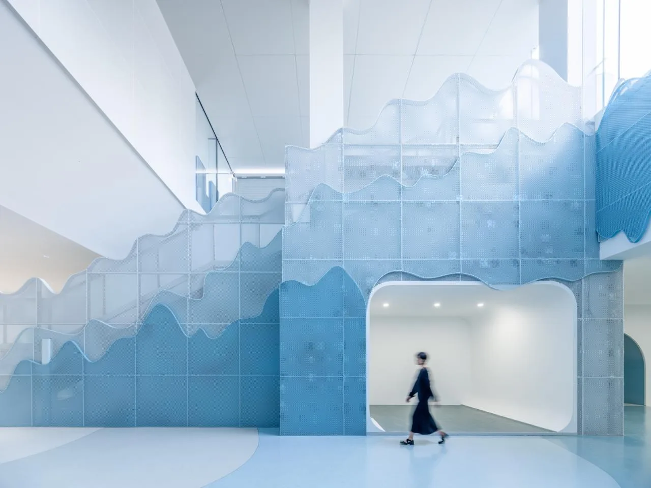 BIM Architecture | Shanghai's Trendiest Underground Passage, Riding Shanghai Waves to See Shanghai/W-Mills by Wutopia Lab