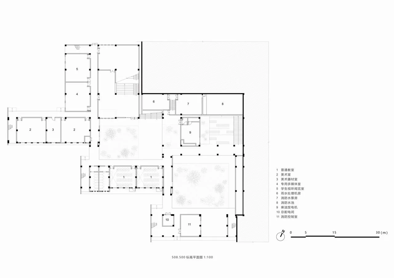 BIM Architecture | Huangjia Primary School Expansion Project - Order Geometry/Foundation Building
