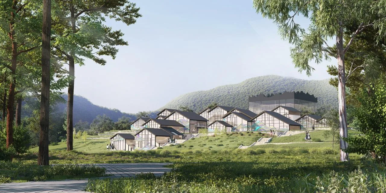 BIM Architecture | Linhe Moying - Xianshi Ancient Town Activity Complex Scheme Design/Outsiders Architecture