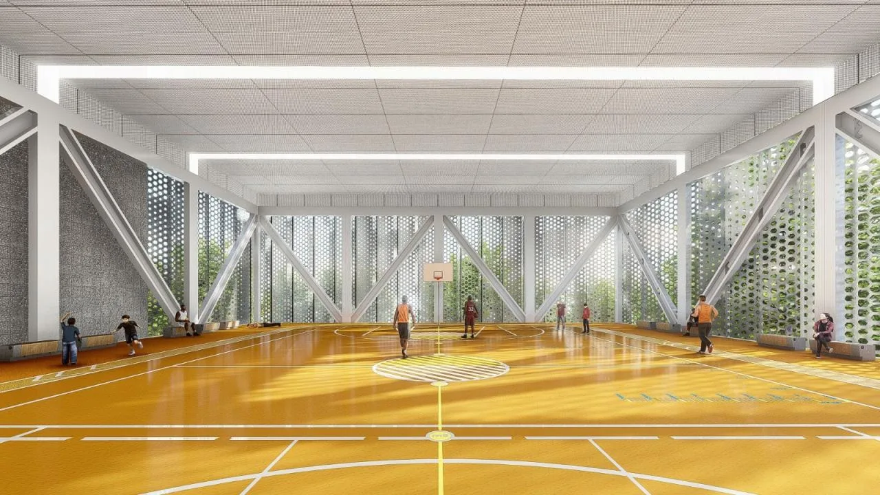 BIM Architecture | Lanzhou Gaolan Community Cultural and Sports Center/Yijing Architectural Design