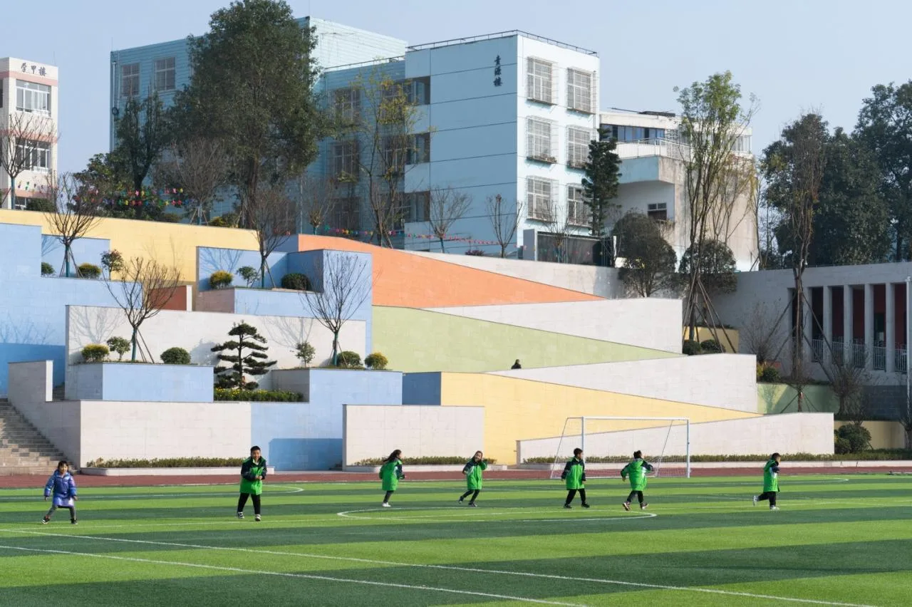 BIM Architecture | Huangjia Primary School Expansion Project - Order Geometry/Foundation Building