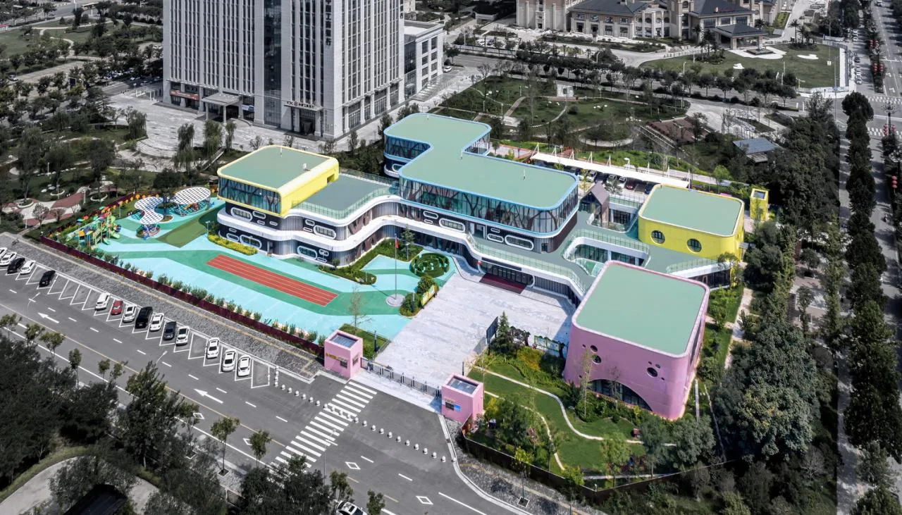BIM Architecture | Weinan Municipal Government Kindergarten/Zhonghe Yuanchuang Architectural Design Co., Ltd