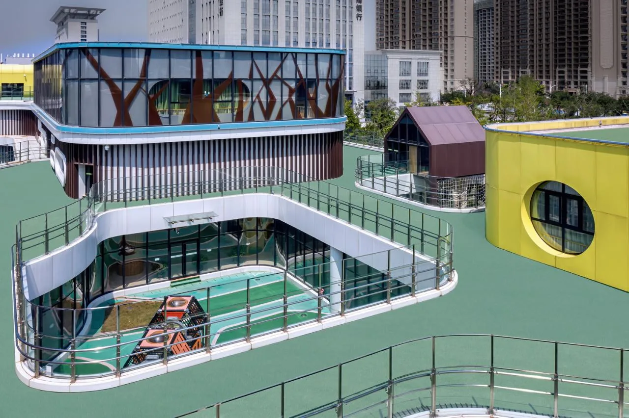 BIM Architecture | Weinan Municipal Government Kindergarten/Zhonghe Yuanchuang Architectural Design Co., Ltd