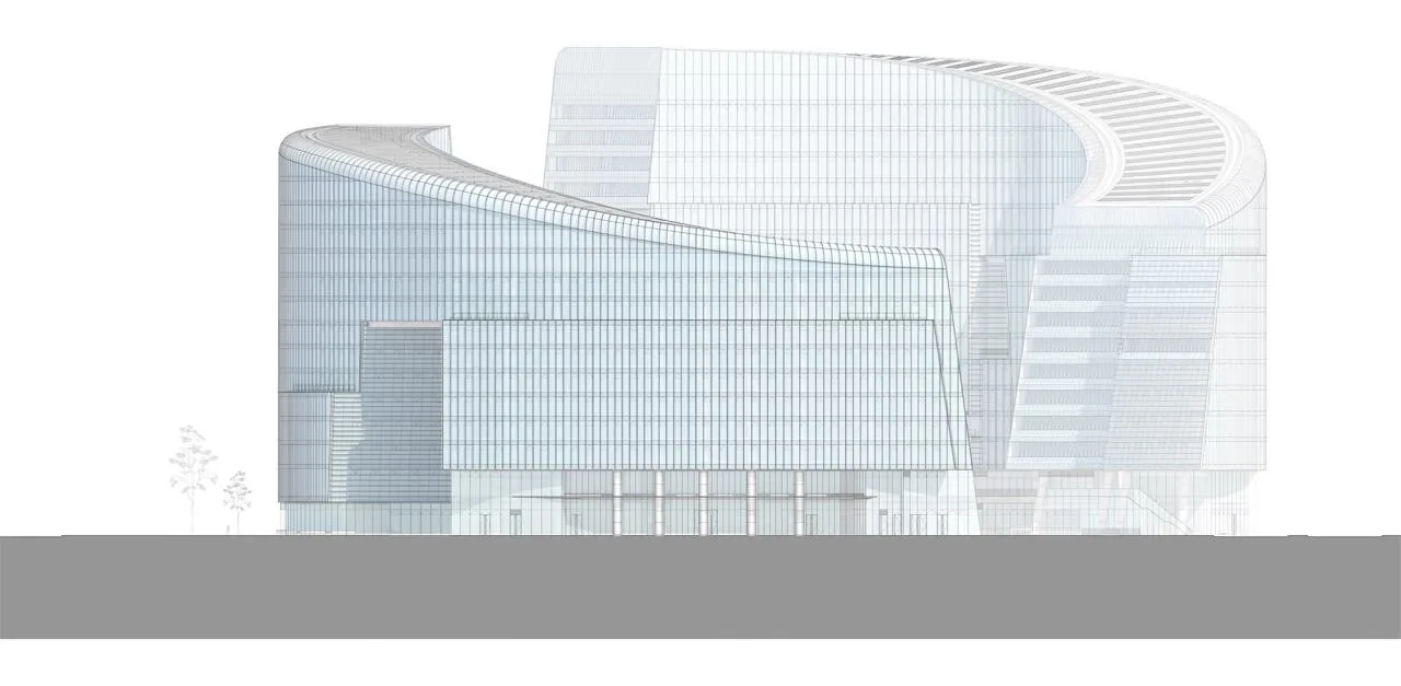 BIM Architecture | Chengdu High tech Vanke Center - Urban Garden of High tech Zone/Laguarda. Low Architects