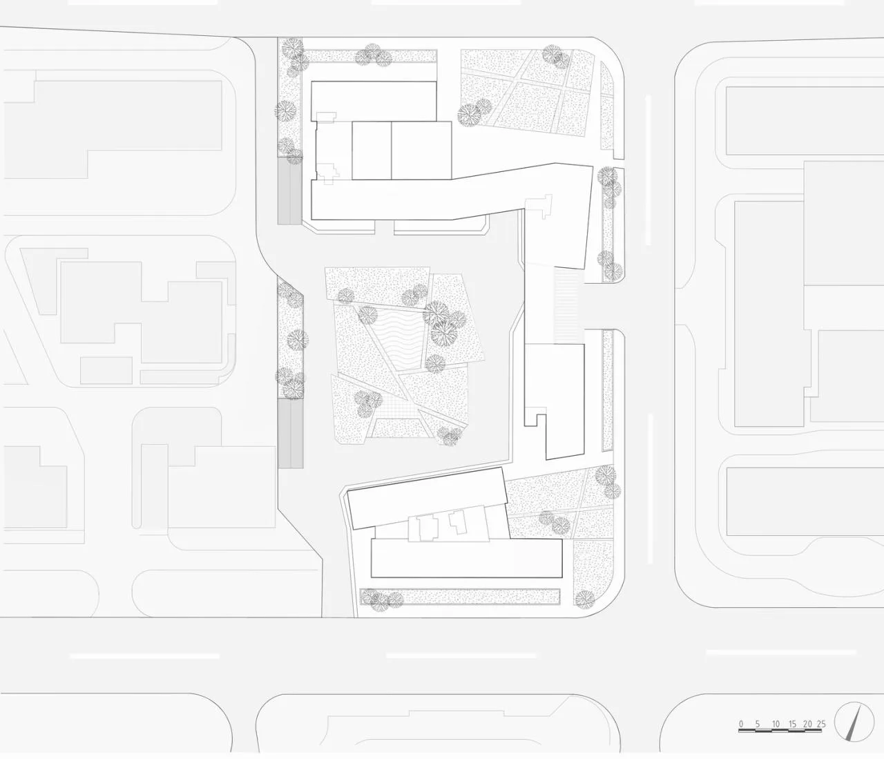 BIM architecture | Gad works | Open and closed three-dimensional garden, Hangzhou Guanrui Building