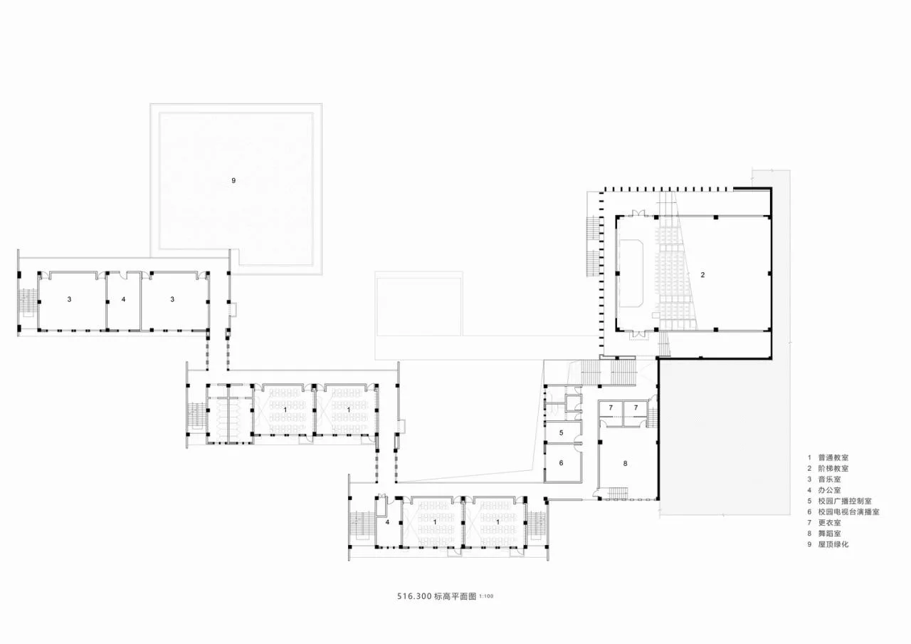 BIM Architecture | Huangjia Primary School Expansion Project - Order Geometry/Foundation Building