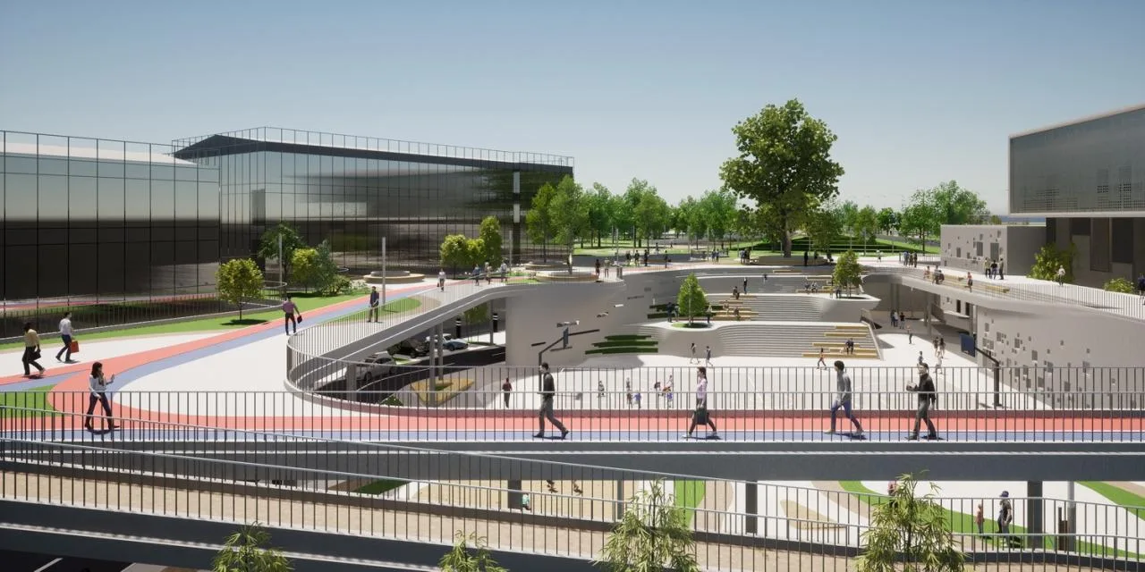 BIM Architecture | 'Gathering Energy Floating Clouds' Design: Function and Landscape Coexistence, Green Public Space, Community Interaction - Lv Yuanxiang Architectural Firm Guangzhou Panyu Square Substation Design Scheme Winning