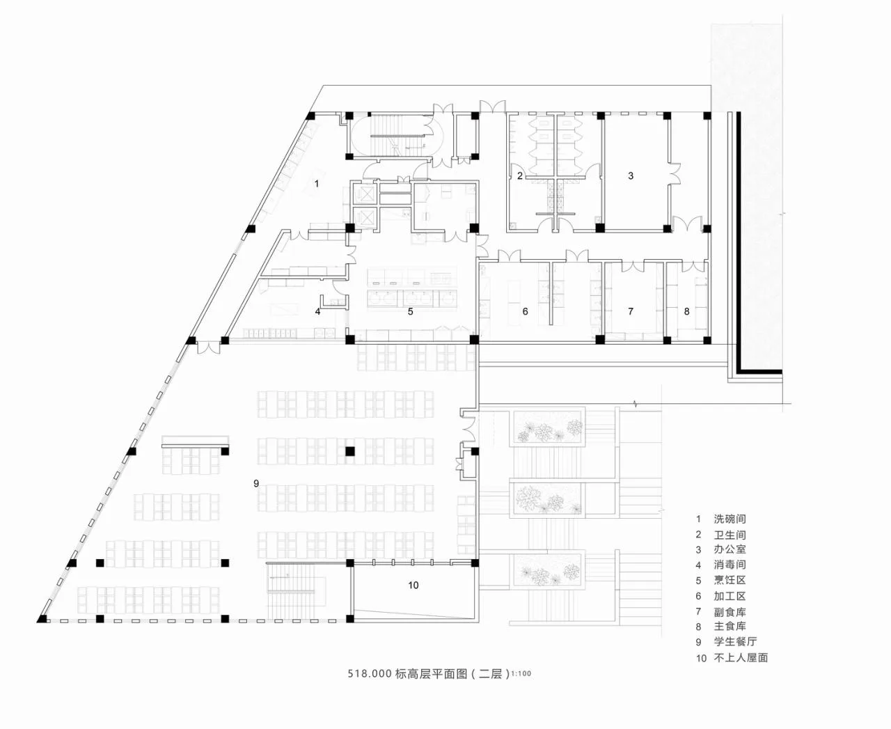 BIM Architecture | Huangjia Primary School Expansion Project - Order Geometry/Foundation Building