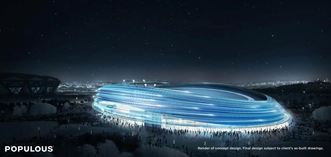 BIM Architecture | "Ice Ribbon", National Speed Skating Oval/Populous