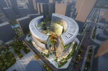BIM Architecture: Chengdu High-Tech Vanke Center – Urban Garden in the High-Tech Zone by Laguarda.Low Architects-BIM WORLD