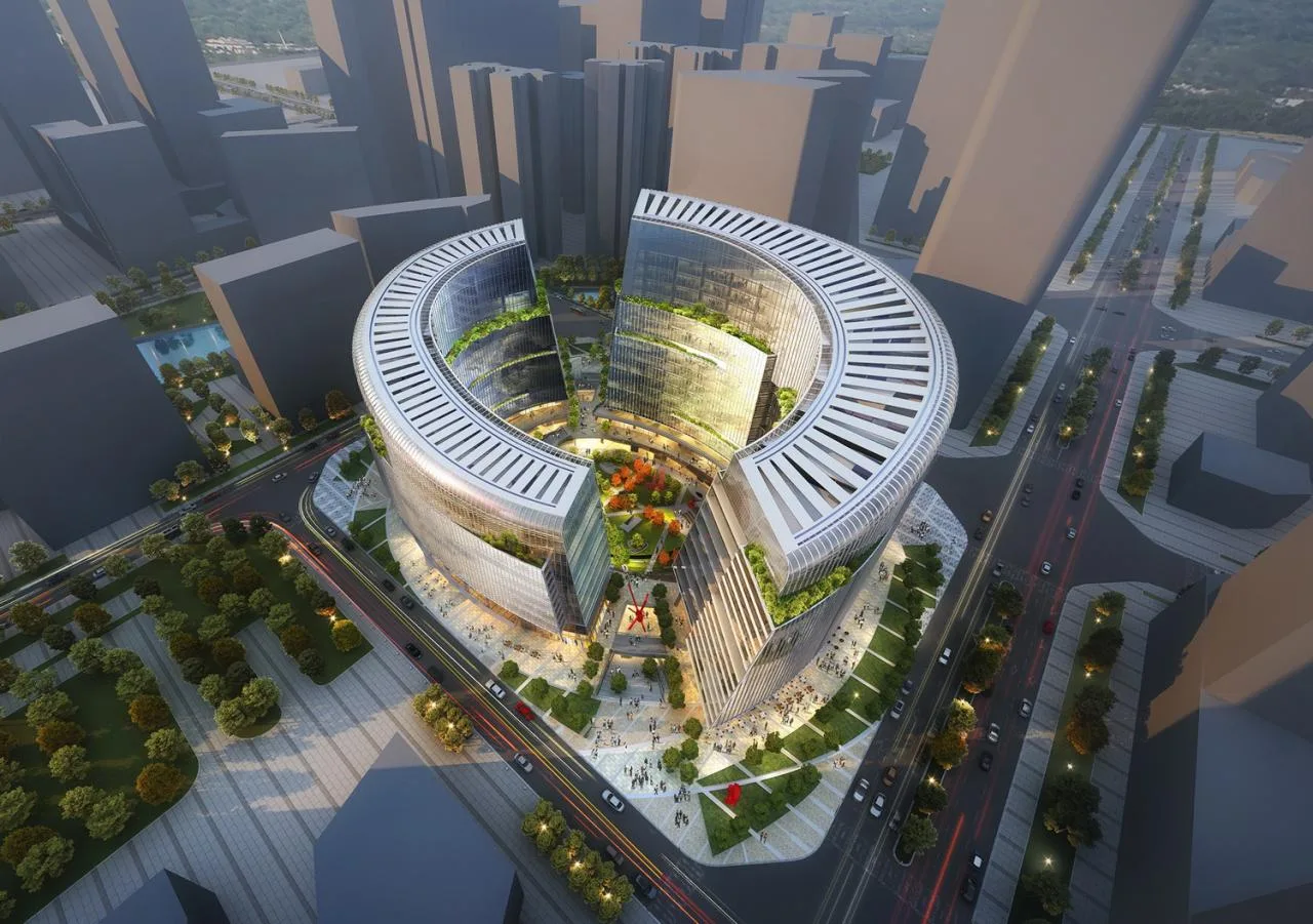 BIM Architecture | Chengdu High tech Vanke Center - Urban Garden of High tech Zone/Laguarda. Low Architects