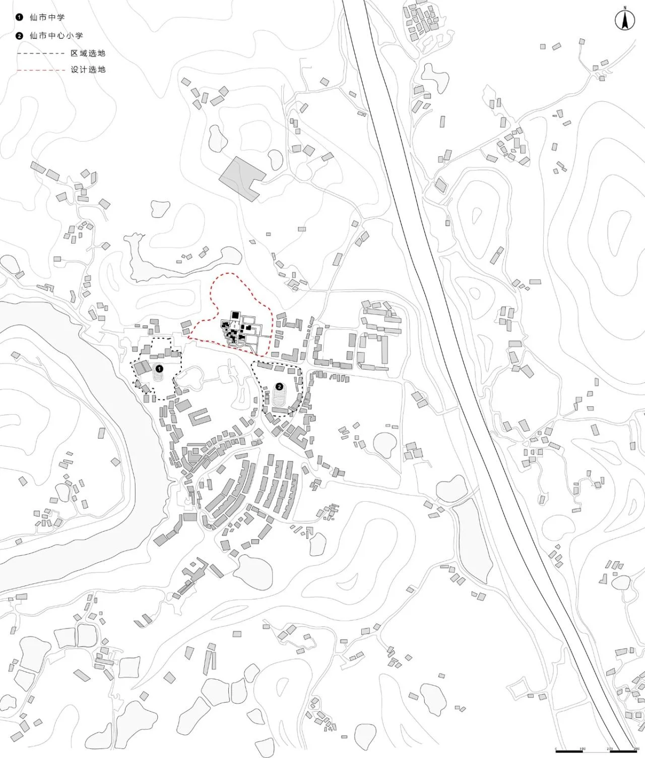 BIM Architecture | Linhe Moying - Xianshi Ancient Town Activity Complex Scheme Design/Outsiders Architecture