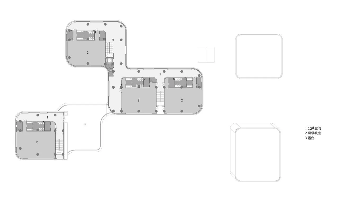 BIM Architecture | Weinan Municipal Government Kindergarten/Zhonghe Yuanchuang Architectural Design Co., Ltd