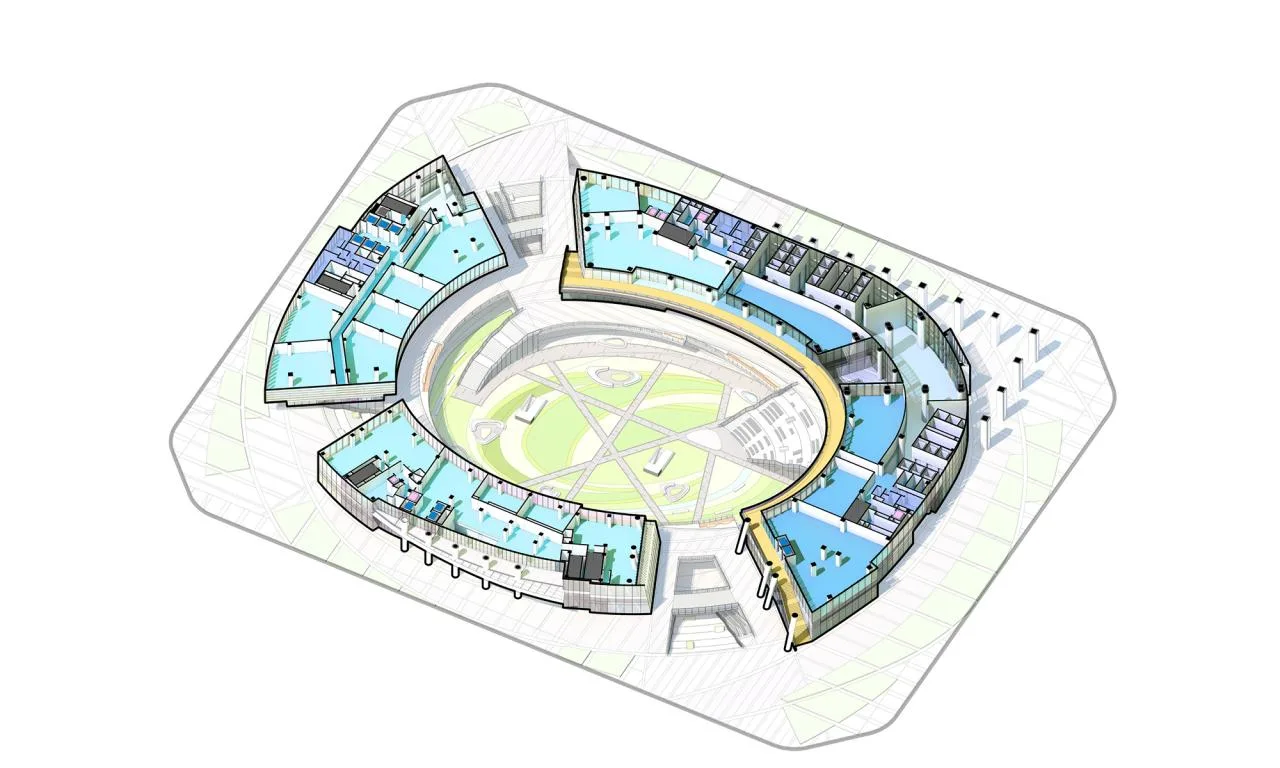 BIM Architecture | Chengdu High tech Vanke Center - Urban Garden of High tech Zone/Laguarda. Low Architects
