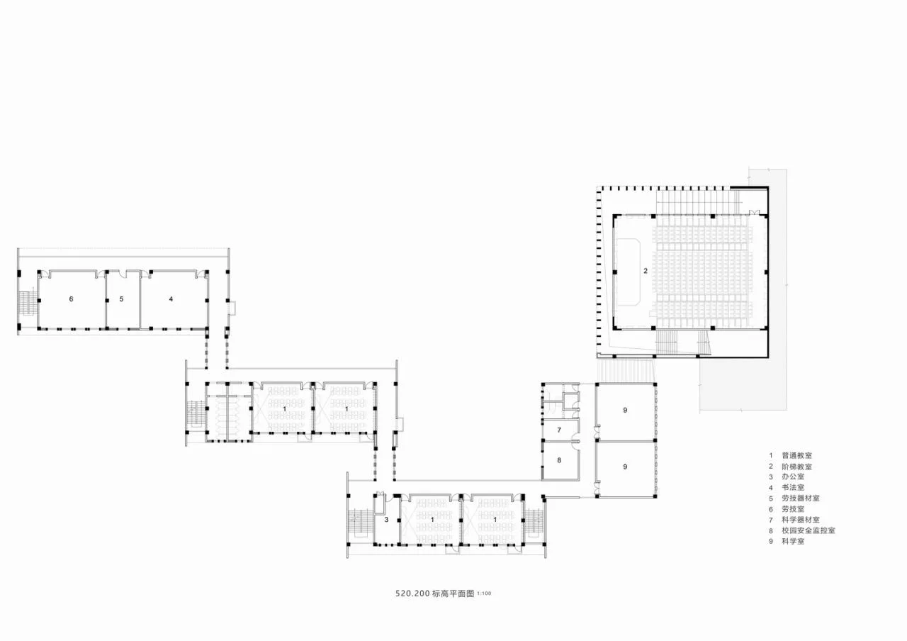 BIM Architecture | Huangjia Primary School Expansion Project - Order Geometry/Foundation Building