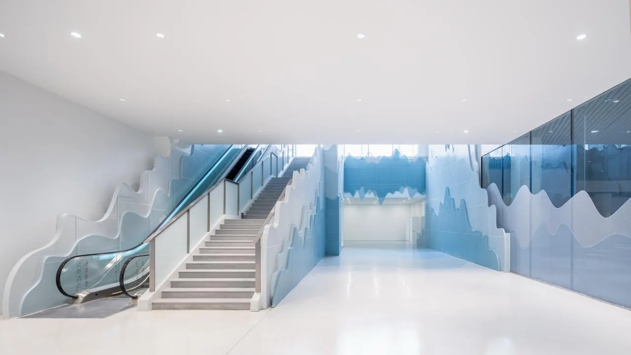 BIM Architecture | Shanghai's Trendiest Underground Passage, Riding Shanghai Waves to See Shanghai/W-Mills by Wutopia Lab