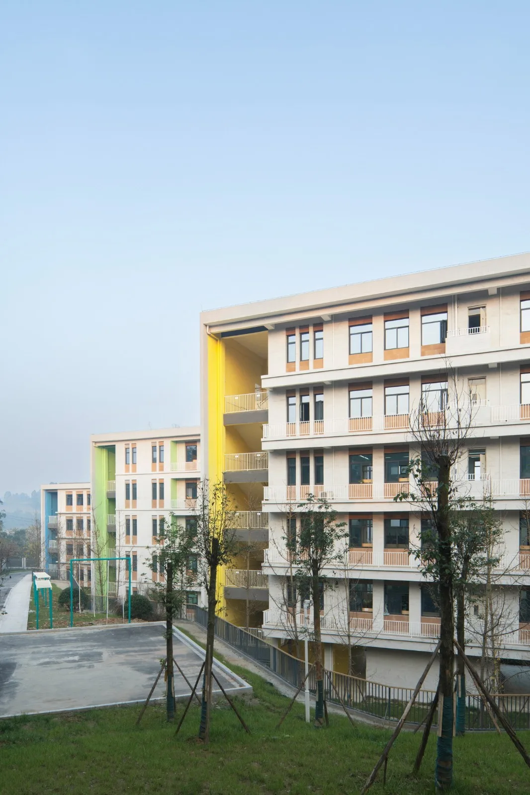 BIM Architecture | Huangjia Primary School Expansion Project - Order Geometry/Foundation Building