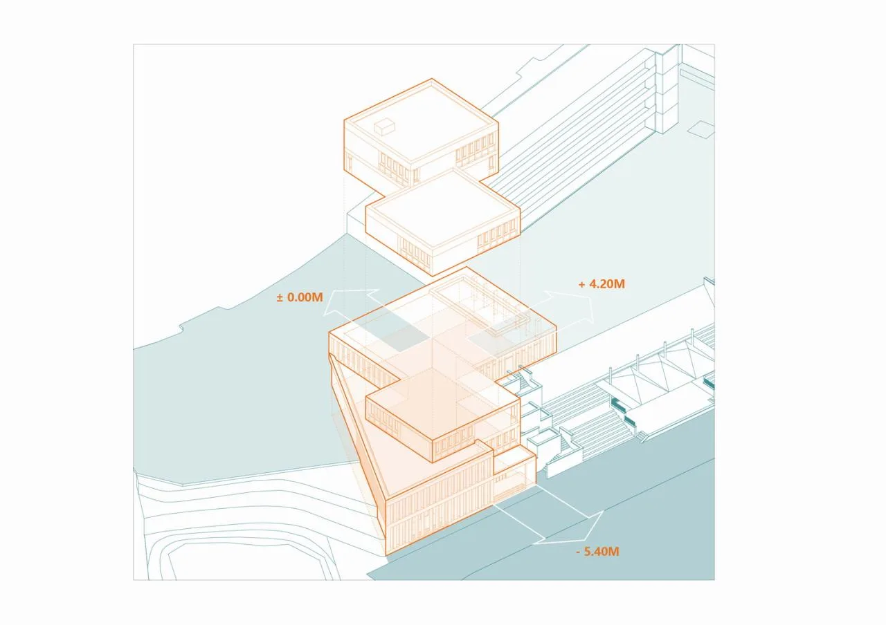 BIM Architecture | Huangjia Primary School Expansion Project - Order Geometry/Foundation Building