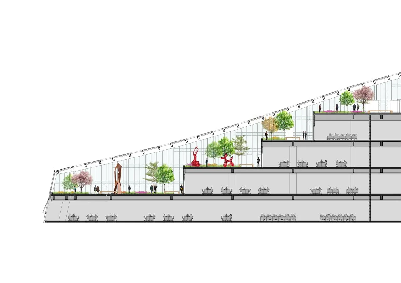 BIM Architecture | Chengdu High tech Vanke Center - Urban Garden of High tech Zone/Laguarda. Low Architects