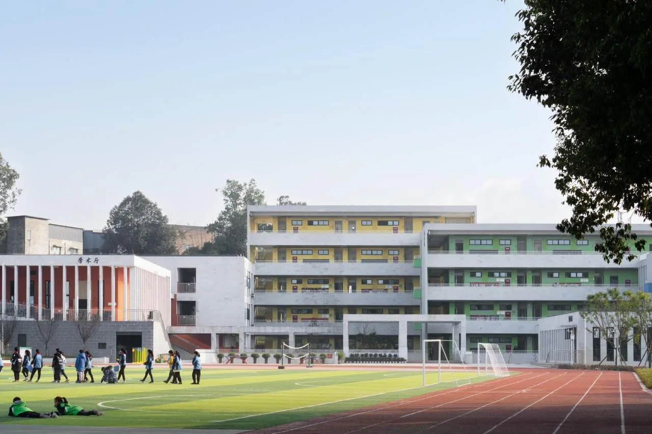 BIM Architecture | Huangjia Primary School Expansion Project - Order Geometry/Foundation Building