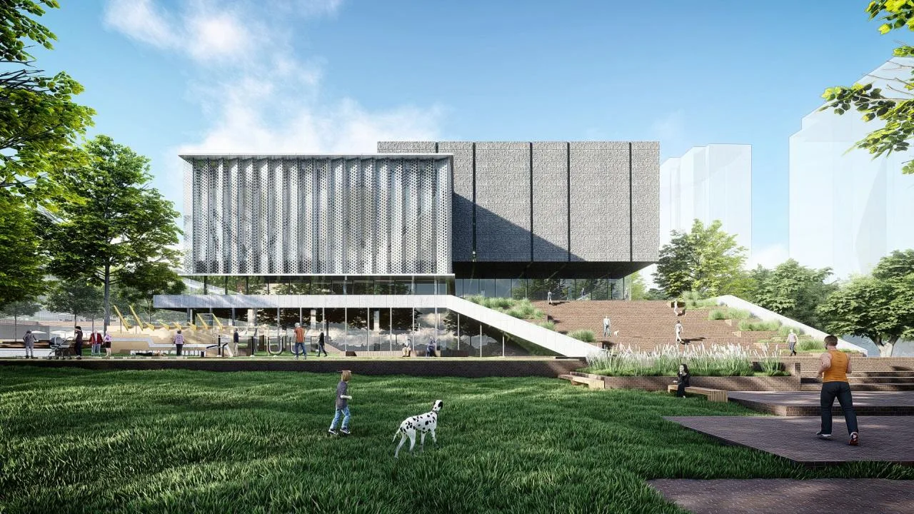 BIM Architecture | Lanzhou Gaolan Community Cultural and Sports Center/Yijing Architectural Design