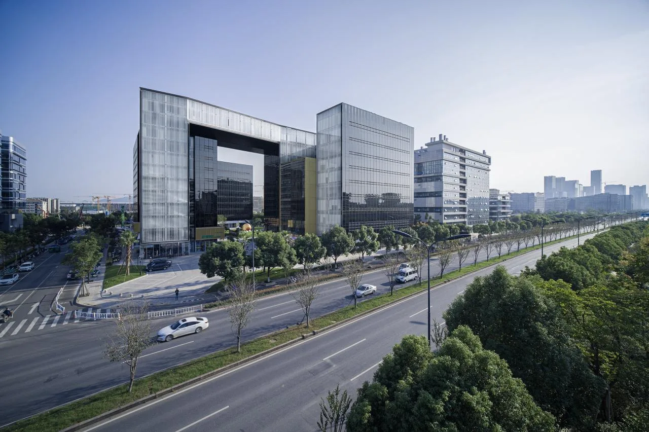BIM architecture | Gad works | Open and closed three-dimensional garden, Hangzhou Guanrui Building