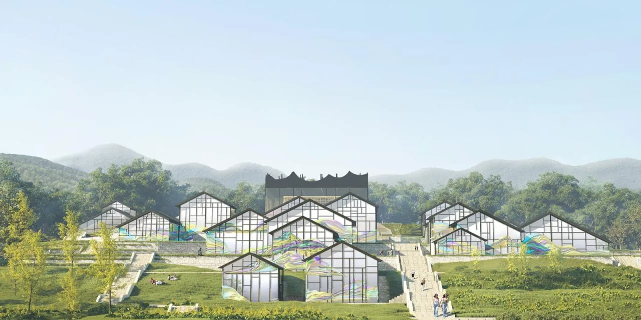 BIM Architecture | Linhe Moying - Xianshi Ancient Town Activity Complex Scheme Design/Outsiders Architecture