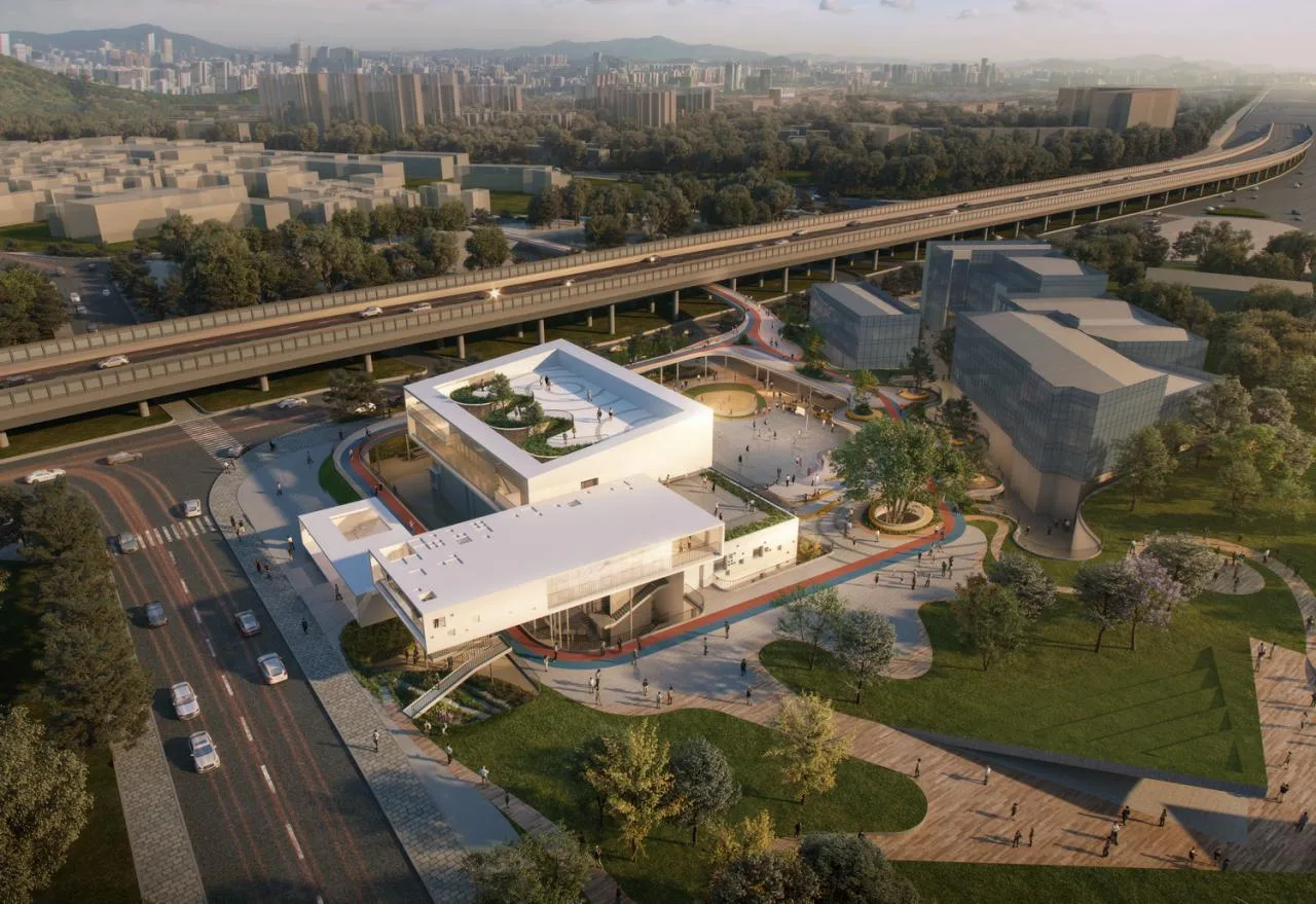 BIM Architecture | 'Gathering Energy Floating Clouds' Design: Function and Landscape Coexistence, Green Public Space, Community Interaction - Lv Yuanxiang Architectural Firm Guangzhou Panyu Square Substation Design Scheme Winning