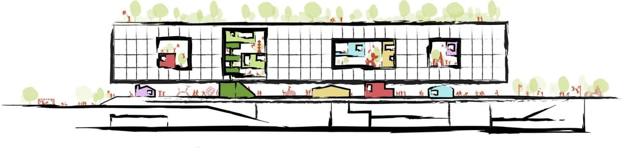 BIM Architecture | Shenzhen Longhua District Xingzhi Middle School/Zhubo Design Joint Public Works