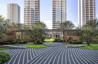 BIM Architecture: Urban Forest Residential Garden by ZSD Zhuoshi-BIM WORLD
