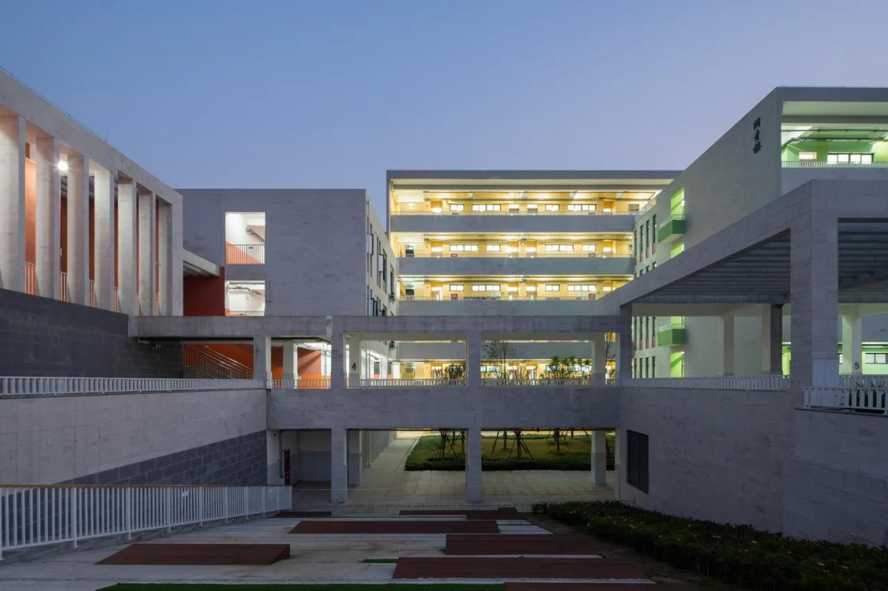 BIM Architecture | Huangjia Primary School Expansion Project - Order Geometry/Foundation Building
