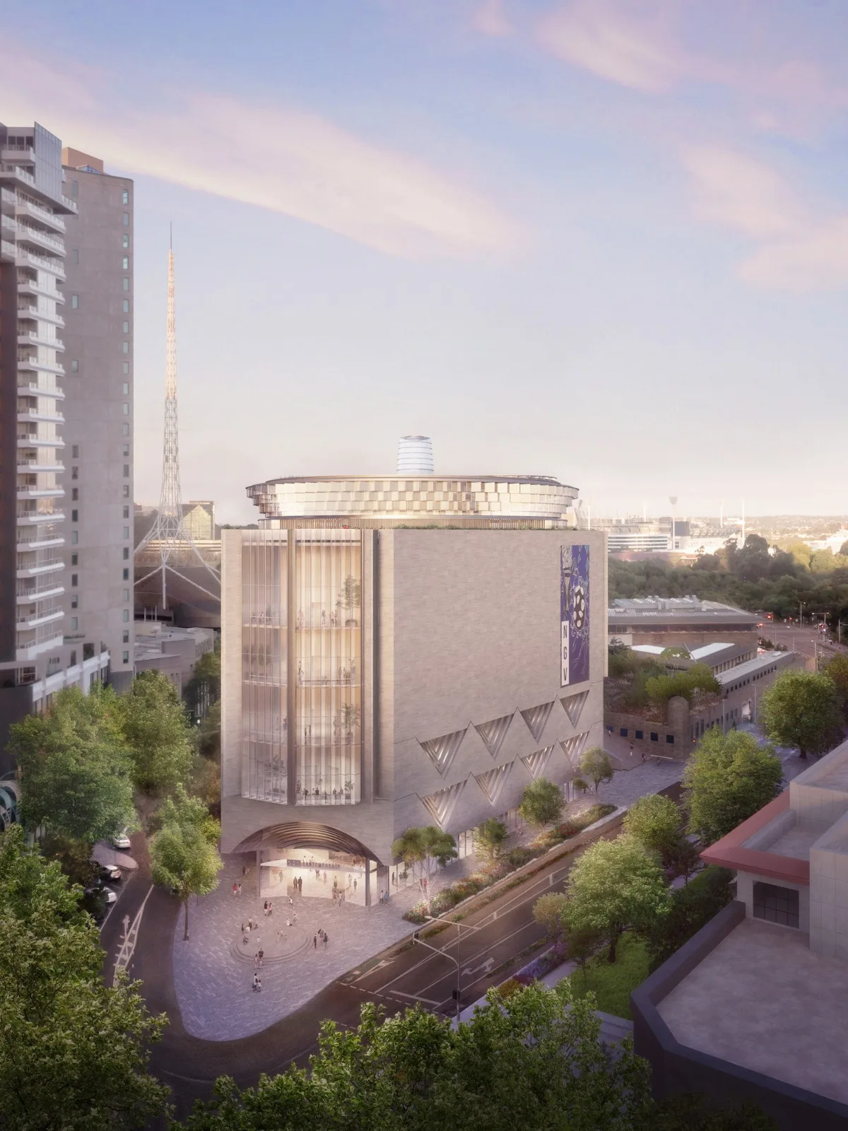 BIM Architecture | NGV Contemporary, Australia's largest contemporary art gallery, announces its proposal/Angelo Candalepas and Associates