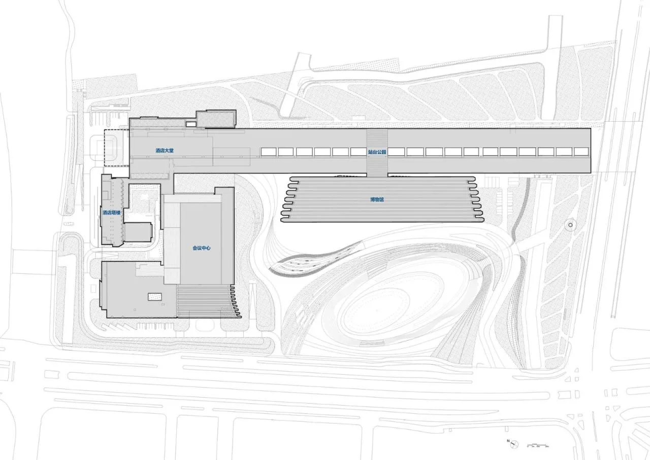 BIM Architecture | China Yellow Sea Wetland Museum/Shanghai Urban Construction Architectural Design Firm - General layout plan