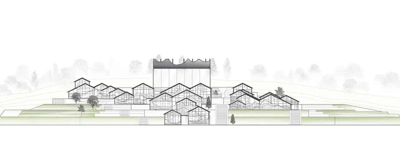 BIM Architecture | Linhe Moying - Xianshi Ancient Town Activity Complex Scheme Design/Outsiders Architecture
