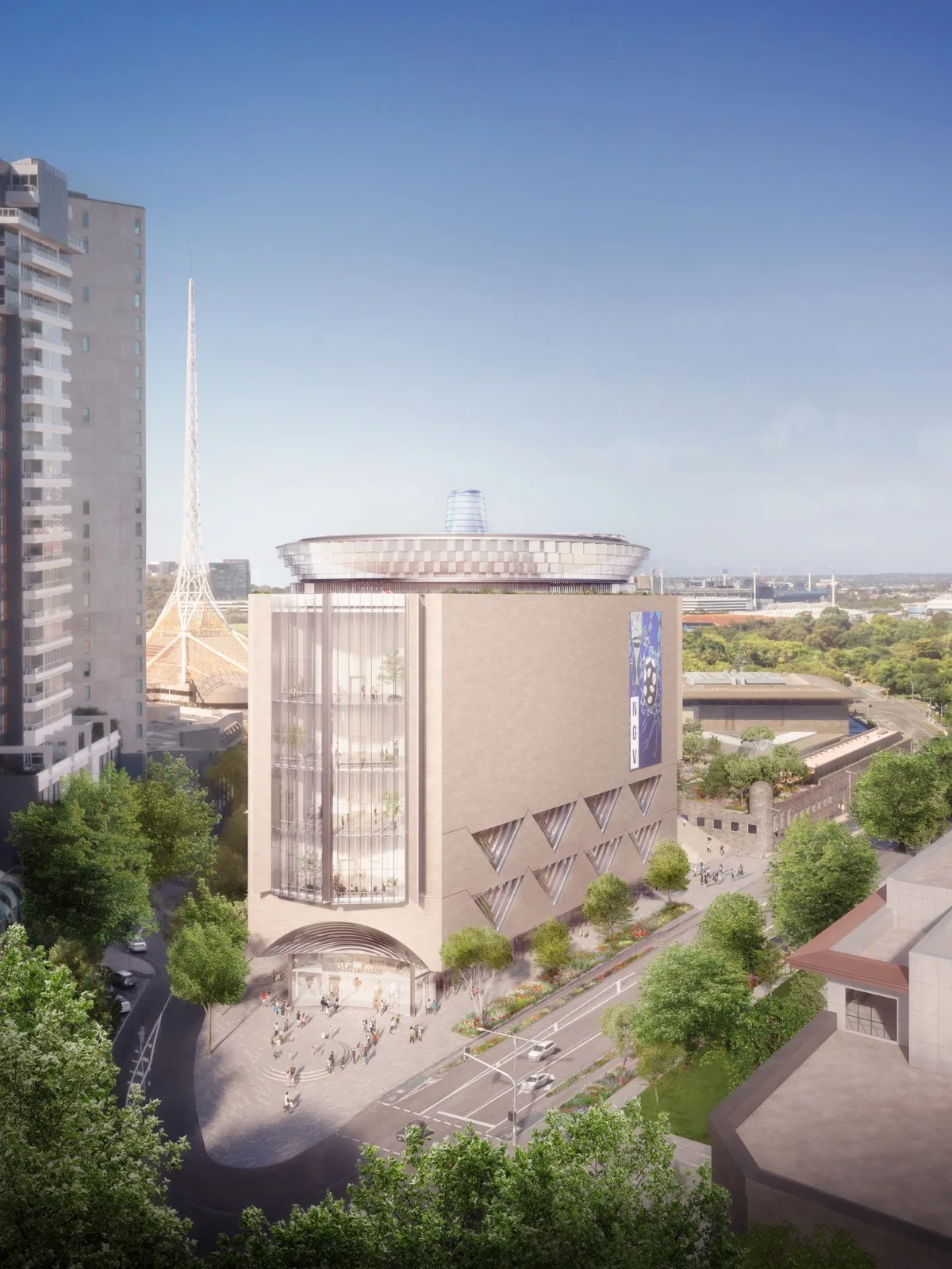 BIM Architecture | NGV Contemporary, Australia's largest contemporary art gallery, announces its proposal/Angelo Candalepas and Associates