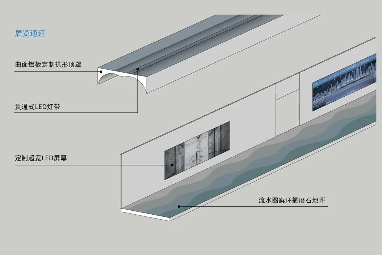 BIM Architecture | Shanghai's Trendiest Underground Passage, Riding Shanghai Waves to See Shanghai/W-Mills by Wutopia Lab