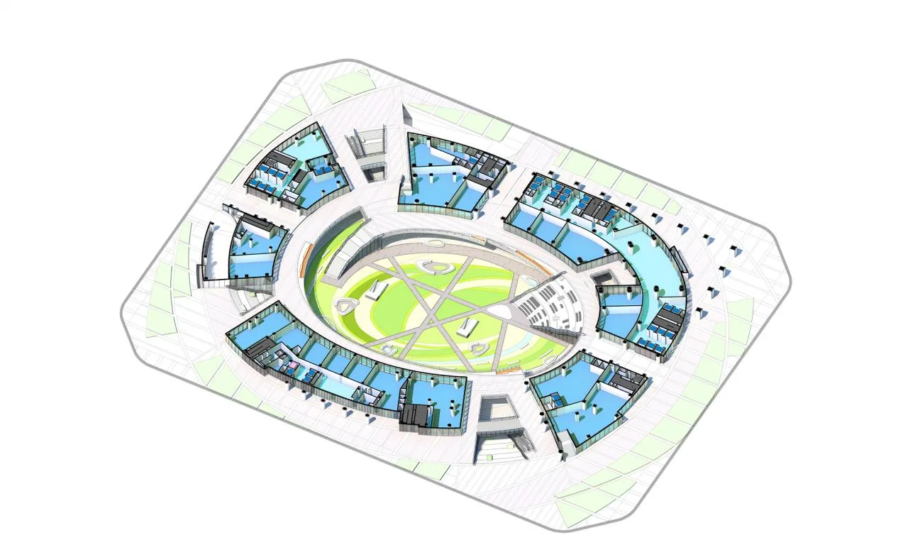 BIM Architecture | Chengdu High tech Vanke Center - Urban Garden of High tech Zone/Laguarda. Low Architects