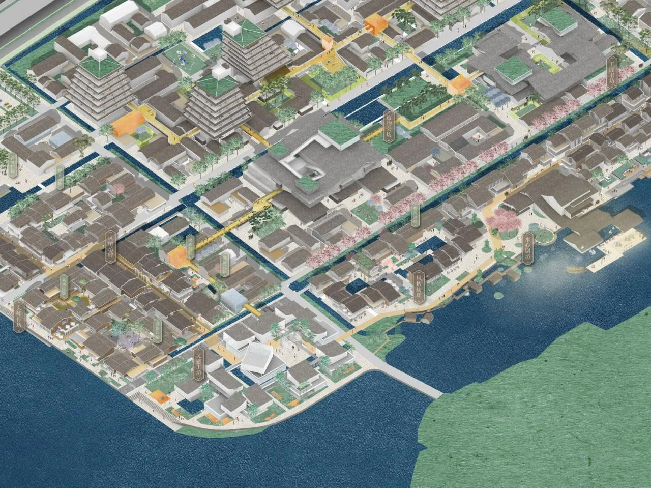 BIM Architecture | Bid Candidate | Environmental Design: Suzhou Qingtai Sino Japanese Industrial Design Village/Line+, MLA+