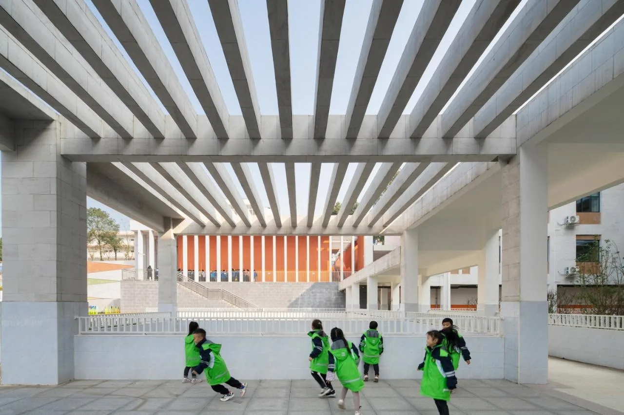 BIM Architecture | Huangjia Primary School Expansion Project - Order Geometry/Foundation Building