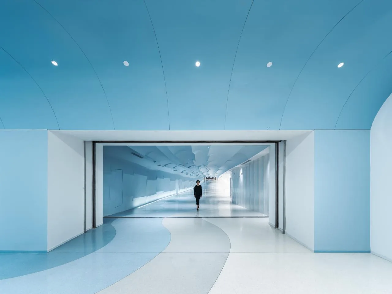 BIM Architecture | Shanghai's Trendiest Underground Passage, Riding Shanghai Waves to See Shanghai/W-Mills by Wutopia Lab