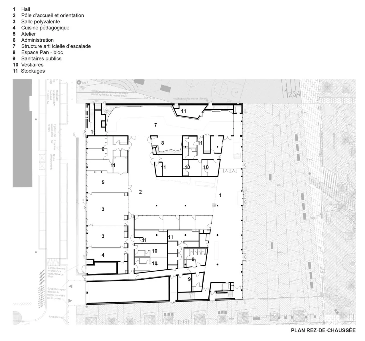 BIM Architecture | P ô le Simone Veil Multi functional Sports Center/K Architecture Sigwalt Herman