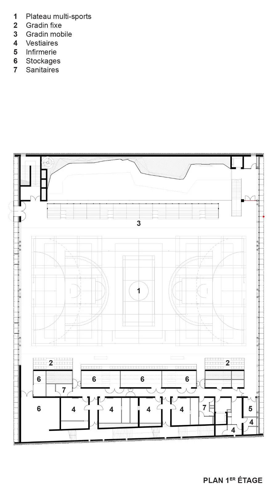 BIM Architecture | P ô le Simone Veil Multi functional Sports Center/K Architecture Sigwalt Herman